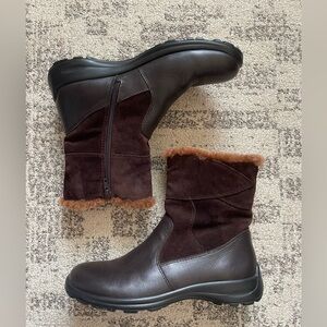 Flexus by Spring Step Fabrice boots, a leather and suede slip-on winter boot